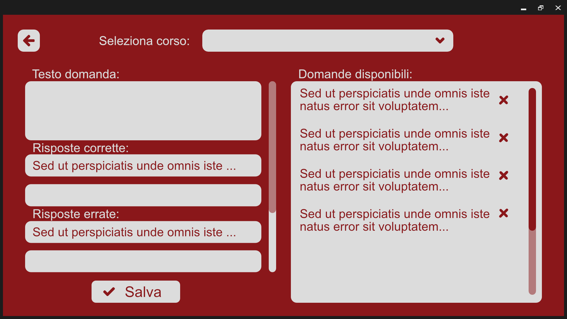 Statistiche di gioco e obiettivi raggiunti